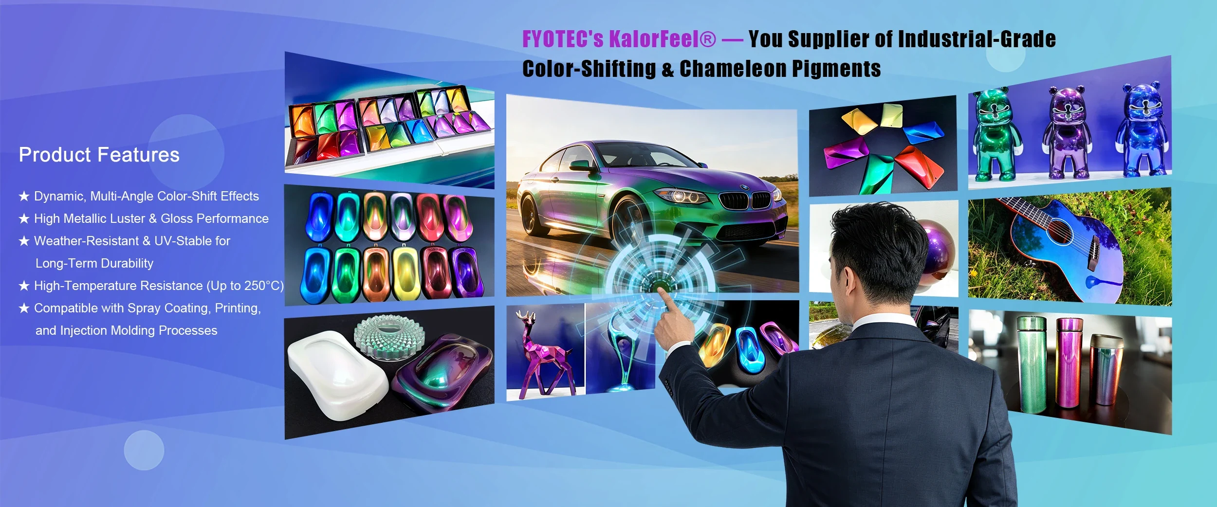 Προμηθευτής OEM Industrial-Grade Optical Color-Shifting Pigments