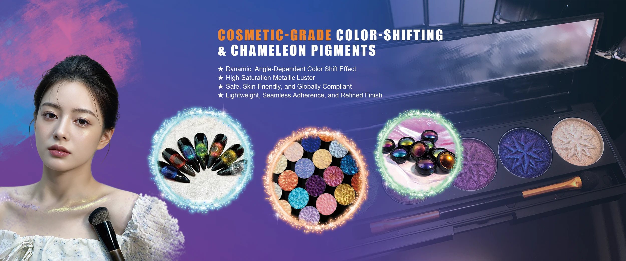 China Cosmetic-Grade Optical Color-Shifting Pigments