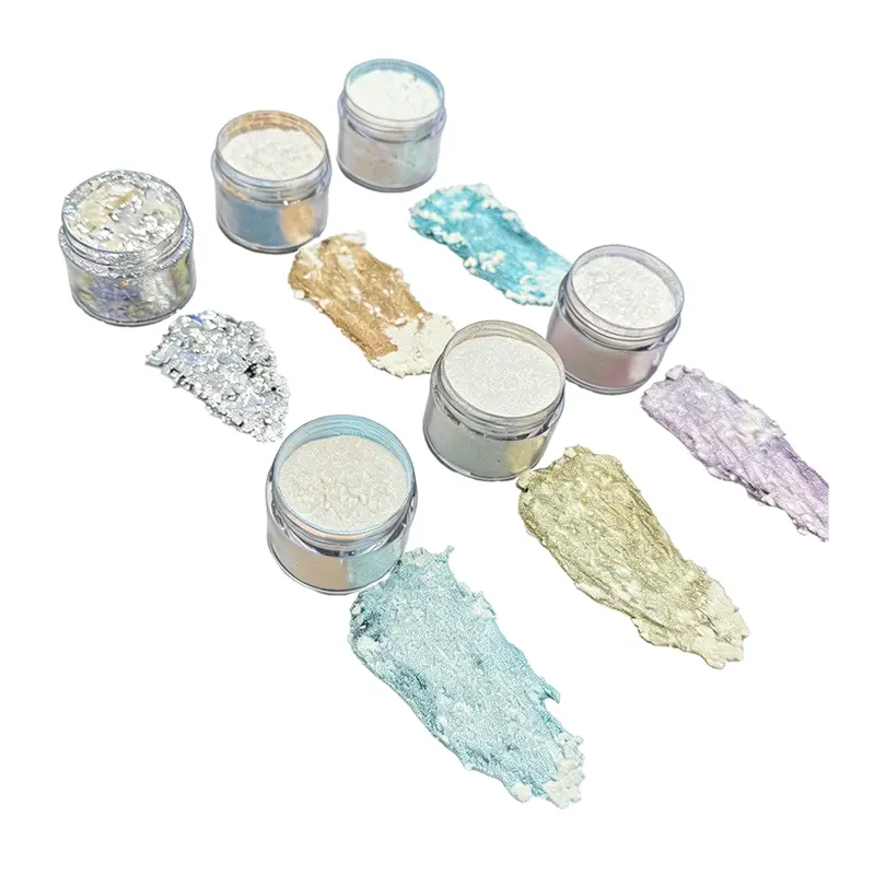 Silver Fantasy Transparent Chameleon Pigments for Sparkle Nail Polish